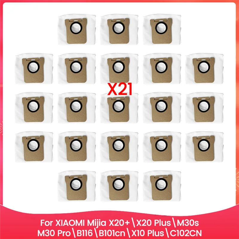 X11A 21PCS Dust Bag Forxiaomi Mijia X20+/X20 Plus/M30s/M30 Pro/B116/B101CN/X10 Plus/C102CN Vacuum Cleaner Spare Parts