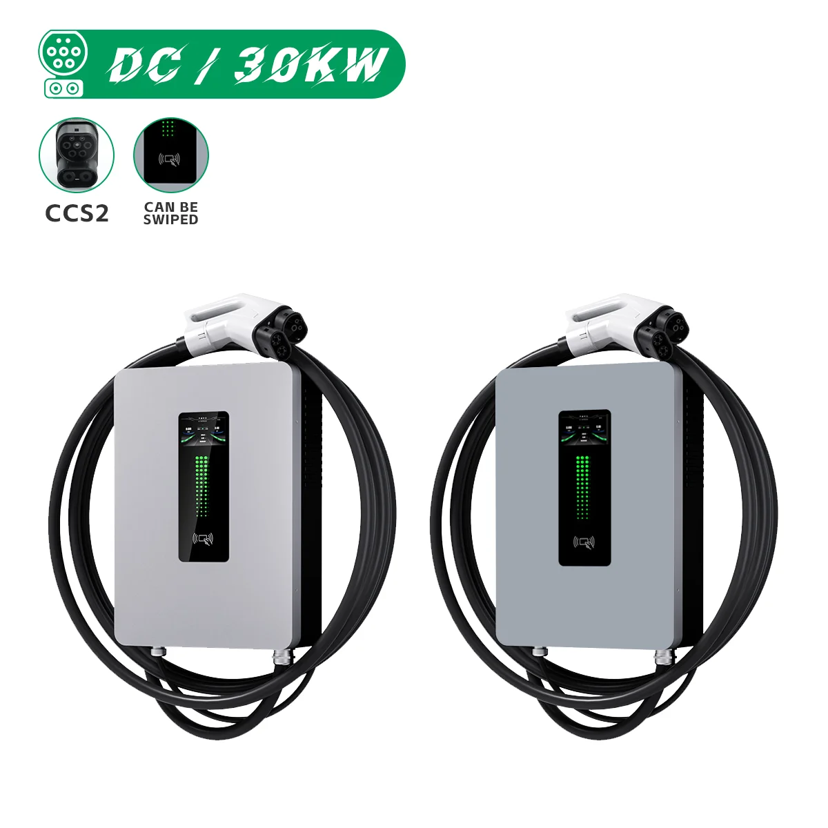 30KW High-Performance Wall-Mounted CCS2 Electric Vehicle Charger New Energy Charging Station Portable Charging Stations