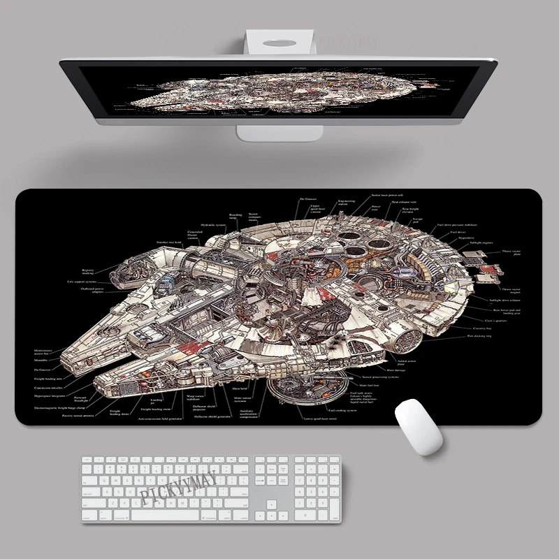 

Spacecraft Design Mouse Pad Office Mousepads Big Gaming Mousepad XXL Mouse Mat Large Keyboard Mat Desk Pad For Computer Laptop