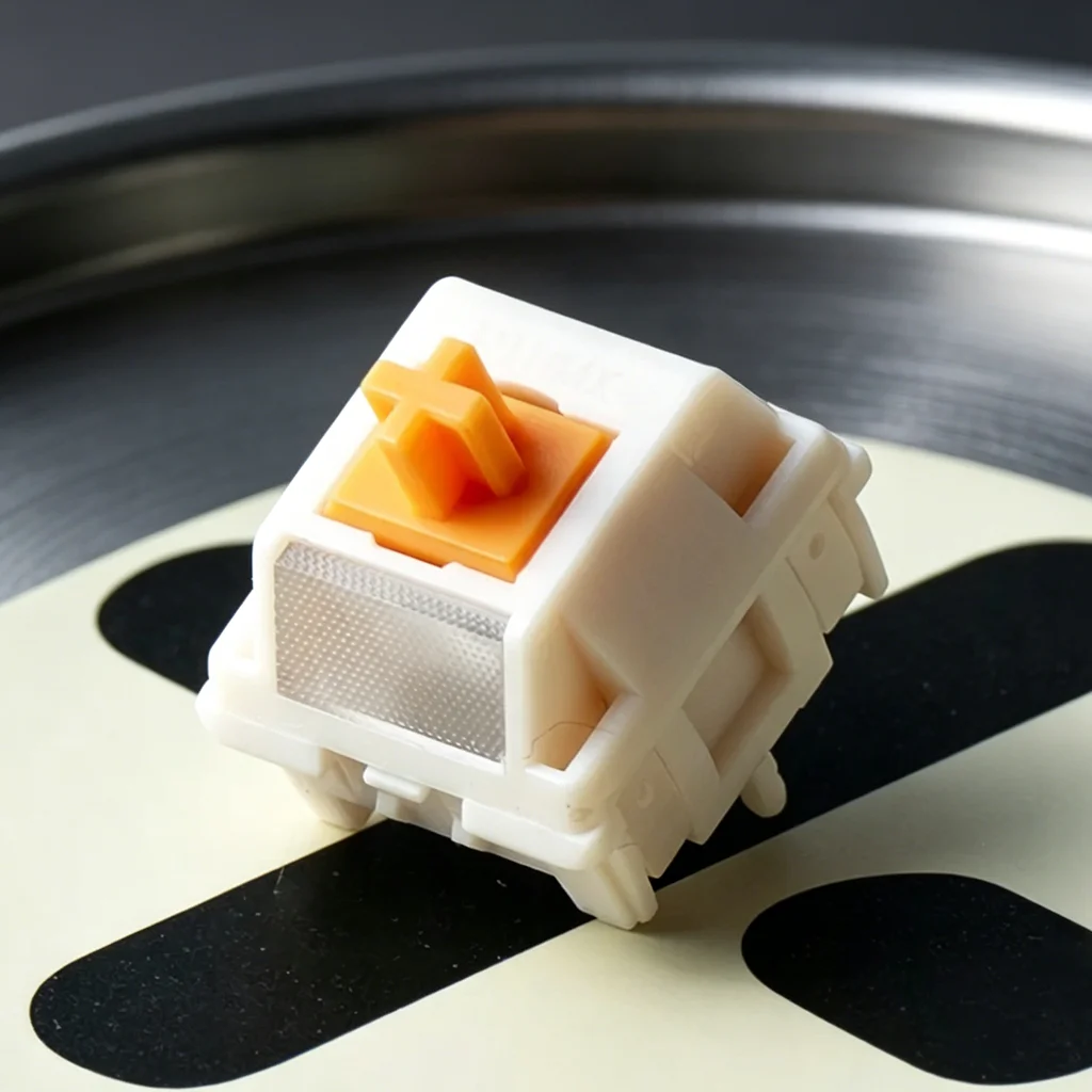 XLLAB x HMX Citrus Silver V2 Switch Upgrade lubrication method Concentrated Clacky Switches Linear Quick trigger keyboard Switch — product photo 1 of 1