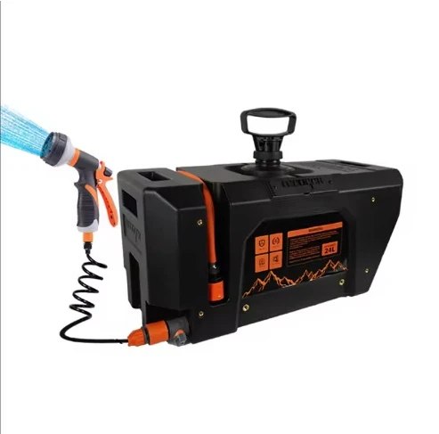 24-liter outdoor camping water tank, pressure-type shower head, convenient outdoor water storage box electrical module