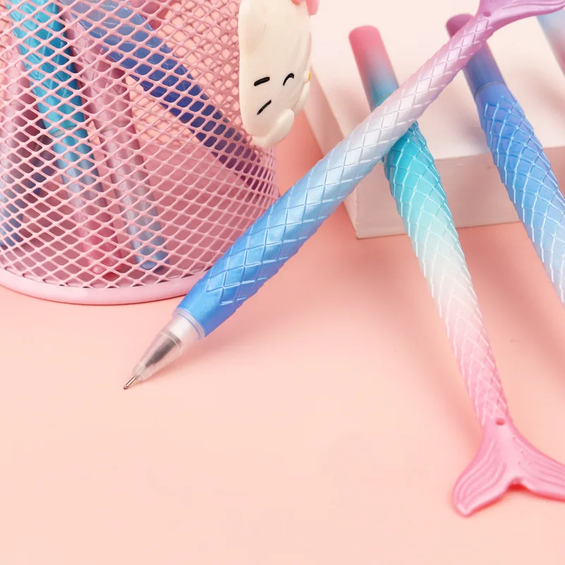 

1/3 шт., гелевая ручка «Русалка», 0,38 мм, студенческие канцелярские принадлежности, ручка для подписи, нейтральная школьная офисная свадебная ручка, принадлежности для скрапбукинга «сделай сам»