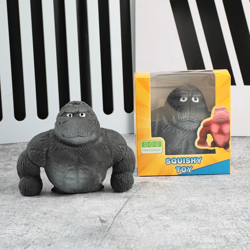 Originality Decompression Toy Gorilla Stretching Pinch Music Fidget Stress Relieving Fun Monkey Adults And Children Venting Tool