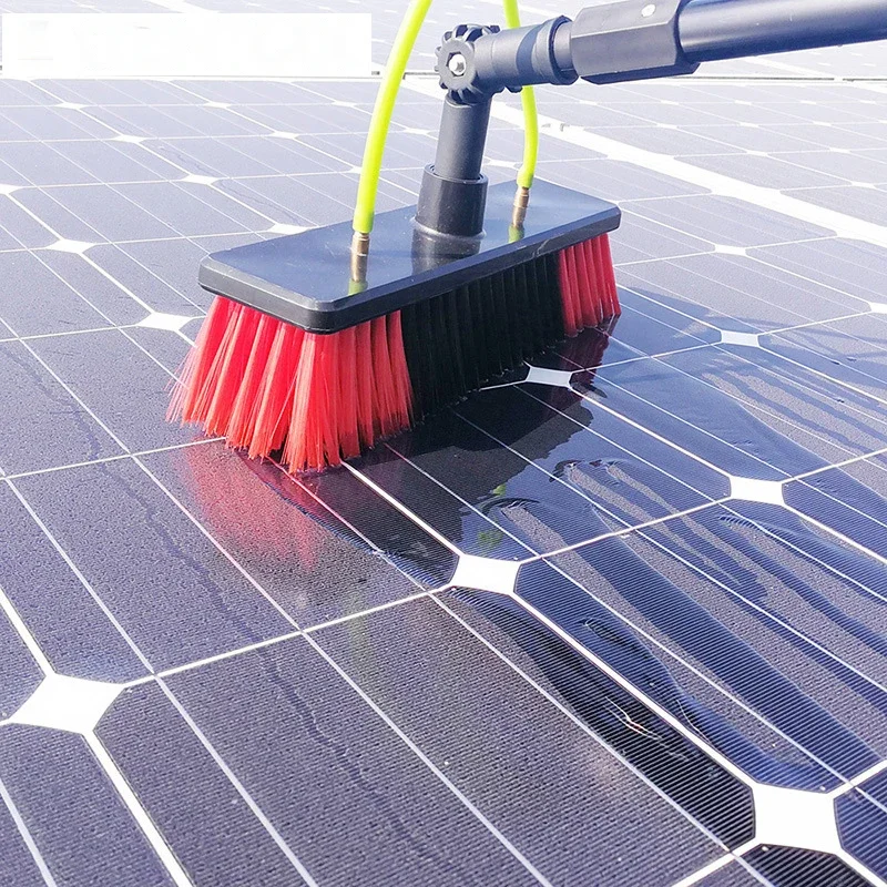 Solar Panel Power Generation Board Cleaning Equipment Tools Overhead Roof Solar Panel Telescopic Cleaning Brush