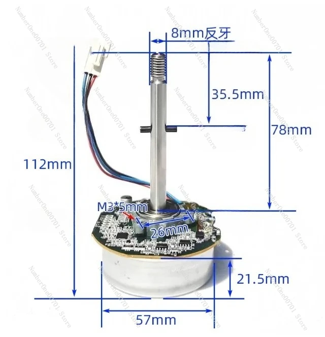 DC brushless motor PWM speed regulation DC variable frequency fan motor DC24V external rotor 38W available