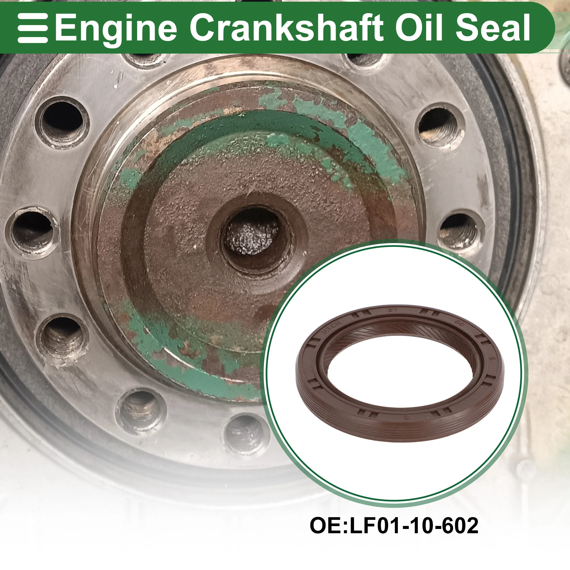 

UXCELL 1 Pc Front Crankshaft Oil Seal for Mazda 3 2004-2006 No.LF01-10-602 Main Seal