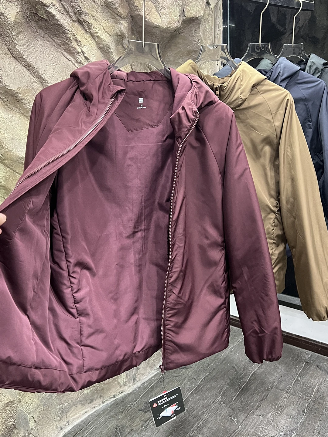 سترة بغطاء للرأس من القطن المقاوم للماء في الهواء الطلق للرجال والنساء للشتاء الدافئ من Jaet تناسب طويلة #3