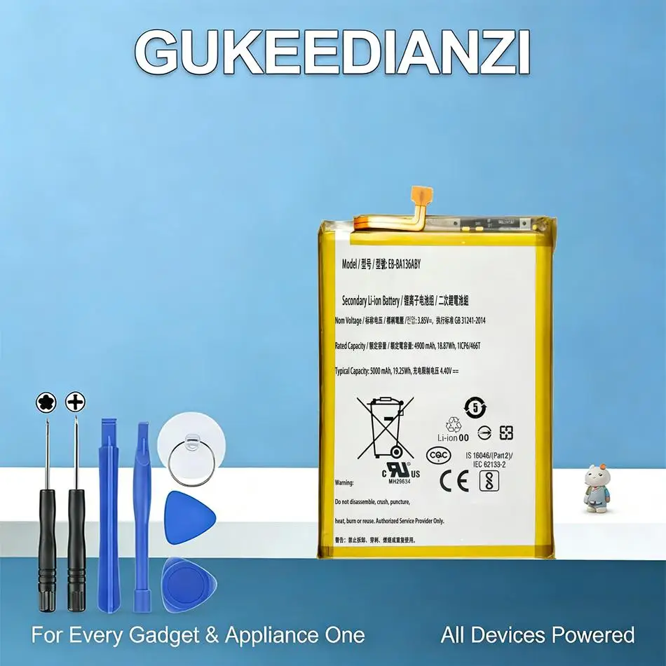 For Samsung Galaxy A13 5G Environmentally Friendly EB-BA136ABY 5000mAh Mobile Phone Battery