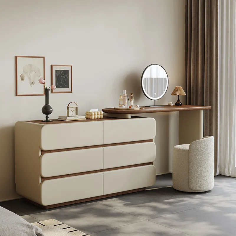 Factory Direct 2026 Medieval retractable dresser, chest, integrated bedside storage cabinet, French bedroom, bedside cabinet