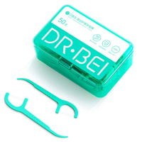 Doctor B 50pcs/box Cleaning Care Floss Stick Polymer Food Contact Grade Raw Materials To Clean Teeth Health Hygiene Tooth Pick