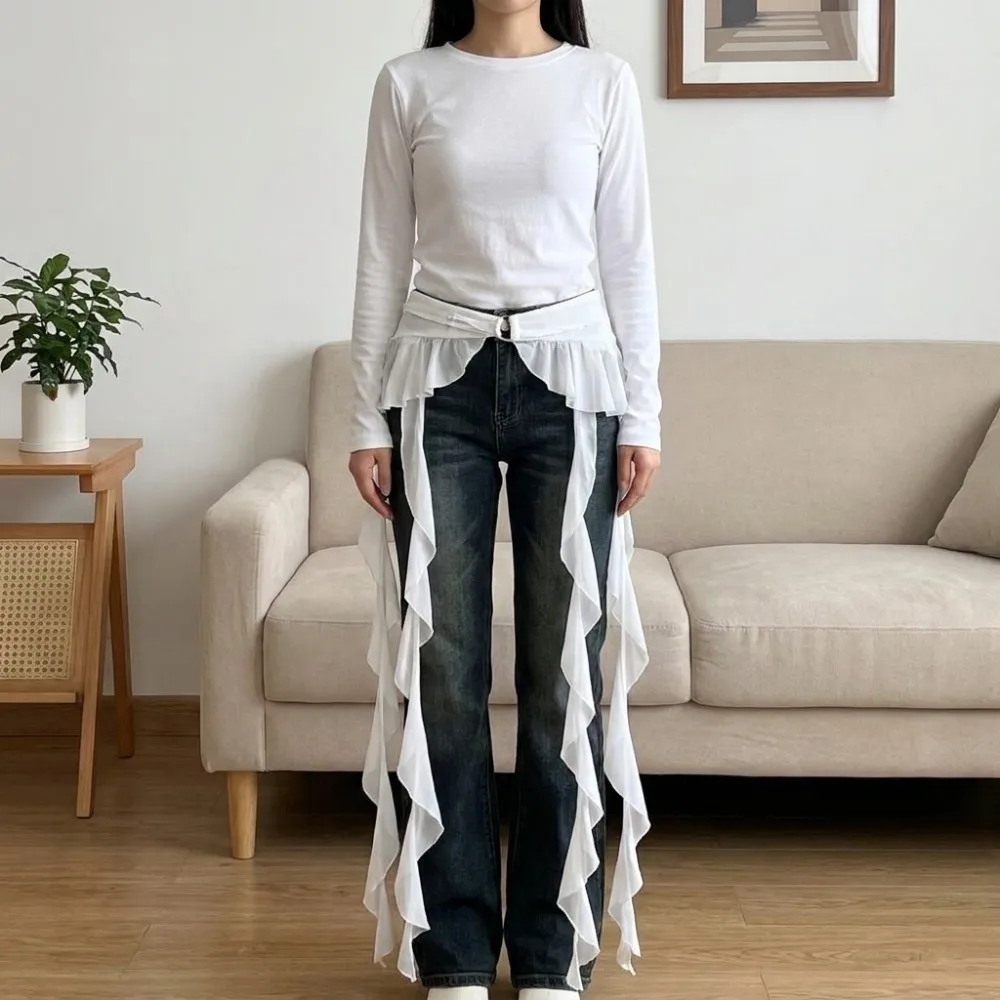 split-adjustable-buckle-butt-curtain-skirt-solid-color-high-waist-ruffles-trim-butt-curtain-y2k-ruched-ruffles-belt-women