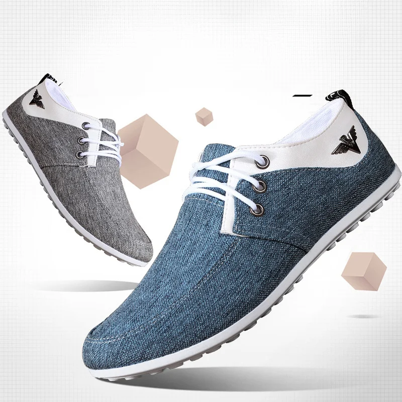 Men Casual Sports Shoes Spring and Autumn Fashion Versatile Sports Flat Heel Canvas Casual Low Top Casual Sports Shoes