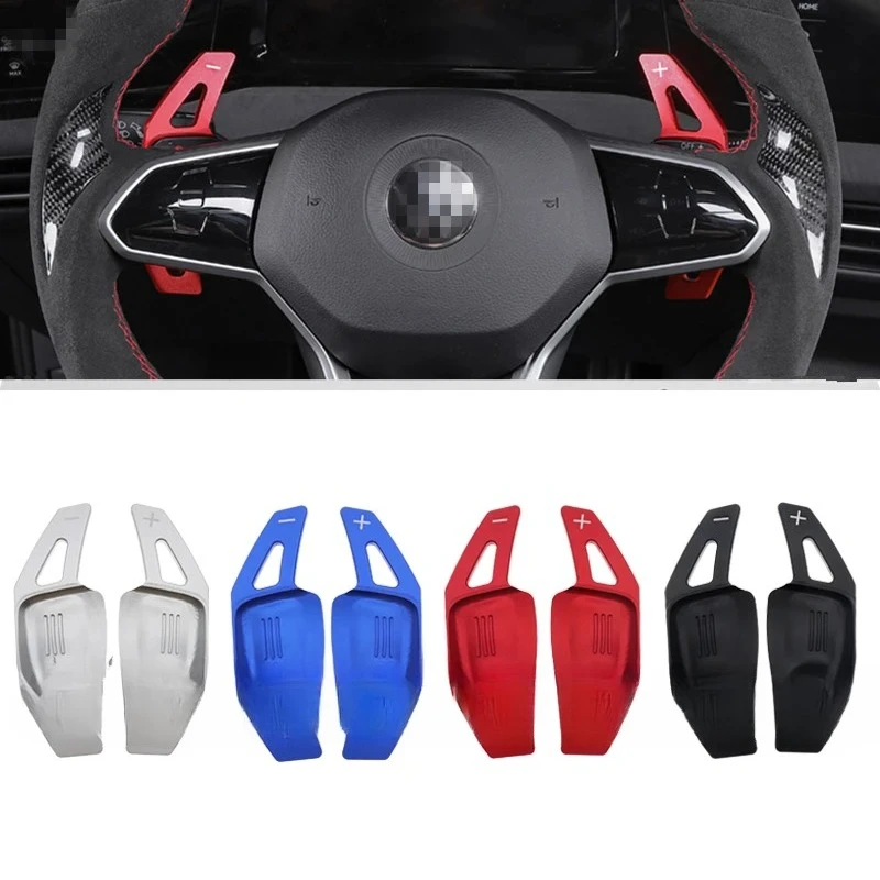 Aluminum Alloy Steering Wheel Shift Paddle Extension for VW TSI Golf7 Golf8 MK7 MK8 TSI POLO MK6 Touareg Tiguan Cc 2018 2019-23