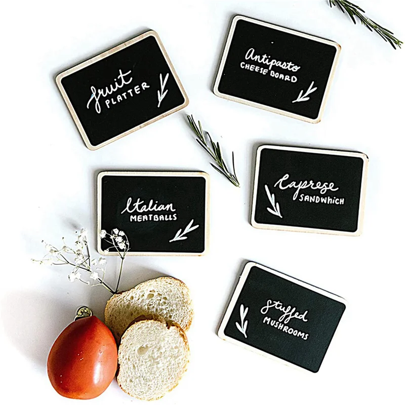 A72T 36Pcs Mini Chalkboard Signs For Food Party Food Labels For Party Buffet Table Small Chalkboard Signs For Party
