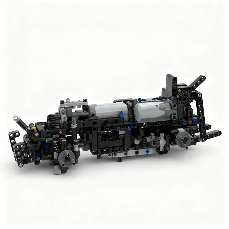 454pcs MOC Technical Universal Tractor Chassis PF Version V3 Model Building Blocks DIY Creative Craft Education Display Birthday