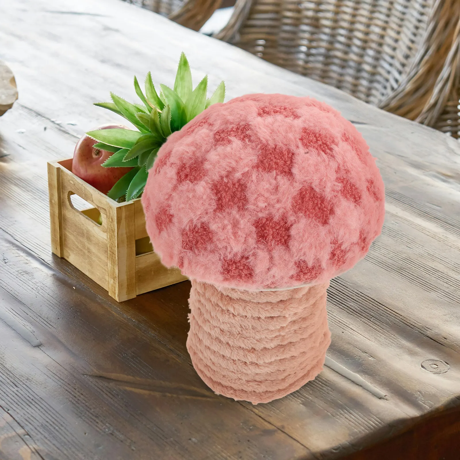 

Большая декоративная подушка-гриб для рабочего стола, милая мягкая плюшевая подушка в виде овоща для украшения дома, вечеринок и офиса