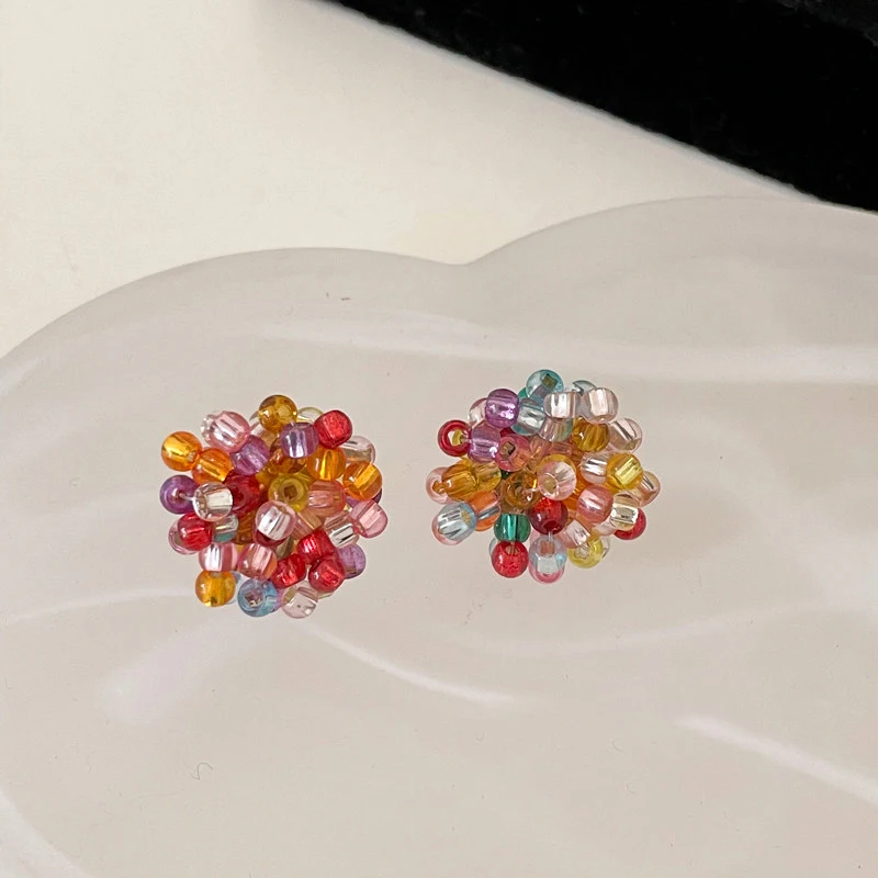 Sommerliche Dopamin-farbige Perlenohrringe für Damen 2026 – Neuer High-End Goldfarben-Schmuck, Trendige und Außergewöhnliche Ohraccessoires – Detail 7