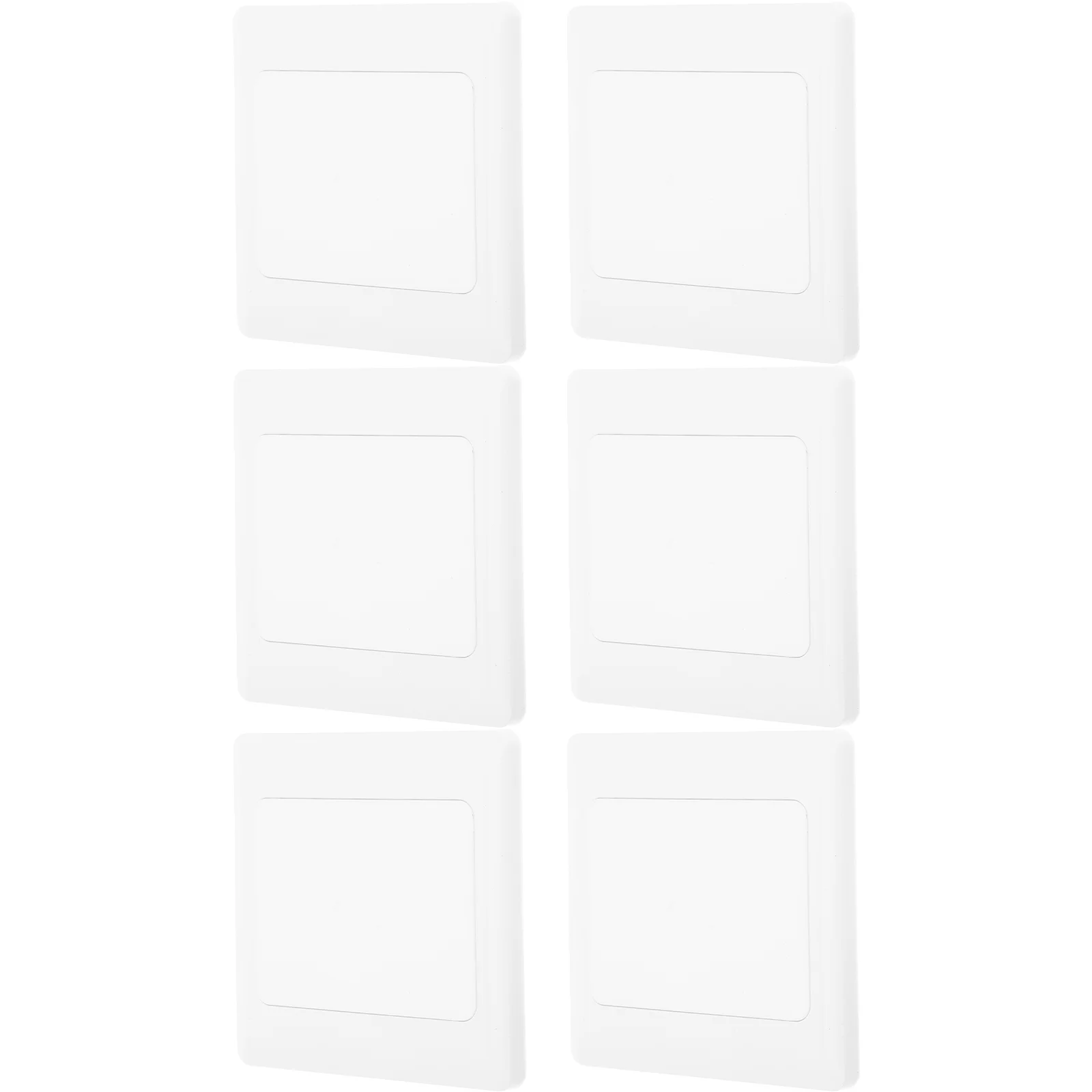 6 Pcs Type 86 Whiteboard Outlet Covers Wall Plate Decorative Plates Light Switch