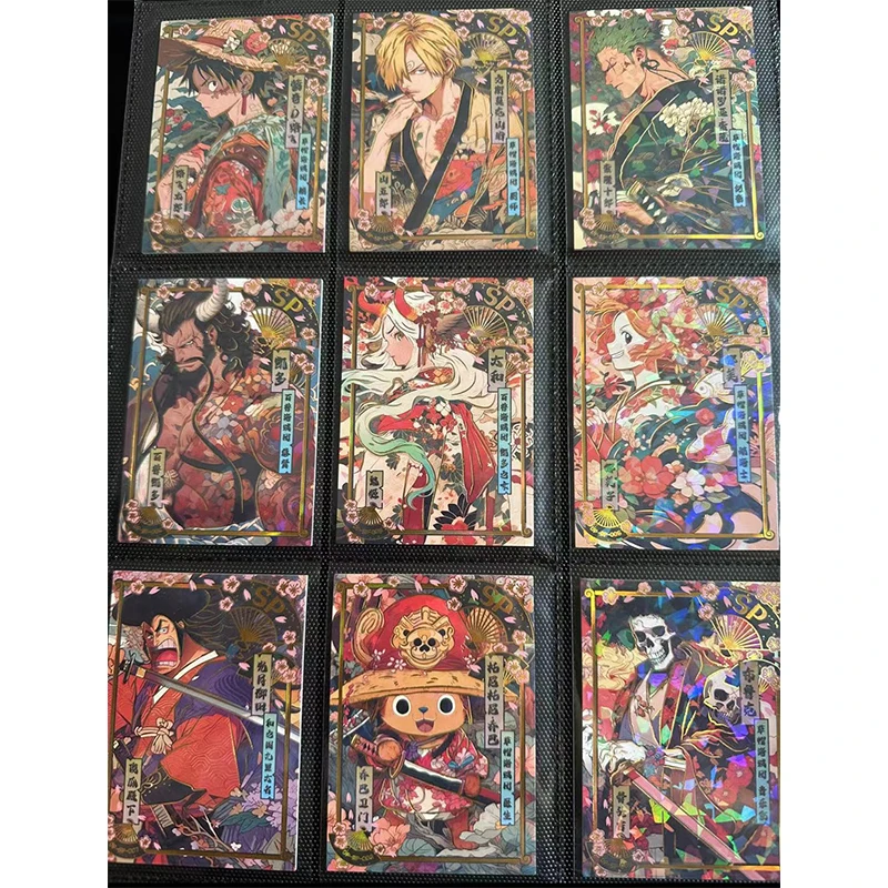 

Anime ONE PIECE Rare SP Metal Refractive Flash Cards Luffy Hancock Kaidou Yamato Toys for boys Collectible Cards Birthday Gift