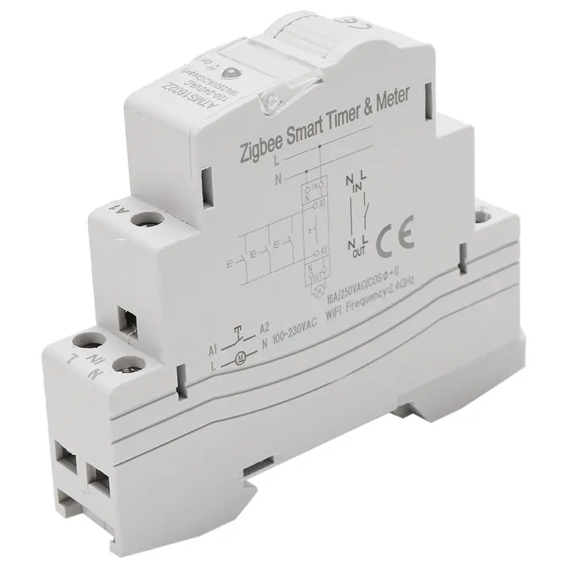 BAAG-ATMS 1602Z Smart Switch 16A Din Rail 1P Remote Control Timing Switch Smart Wireless Switch 220V Timing Switch