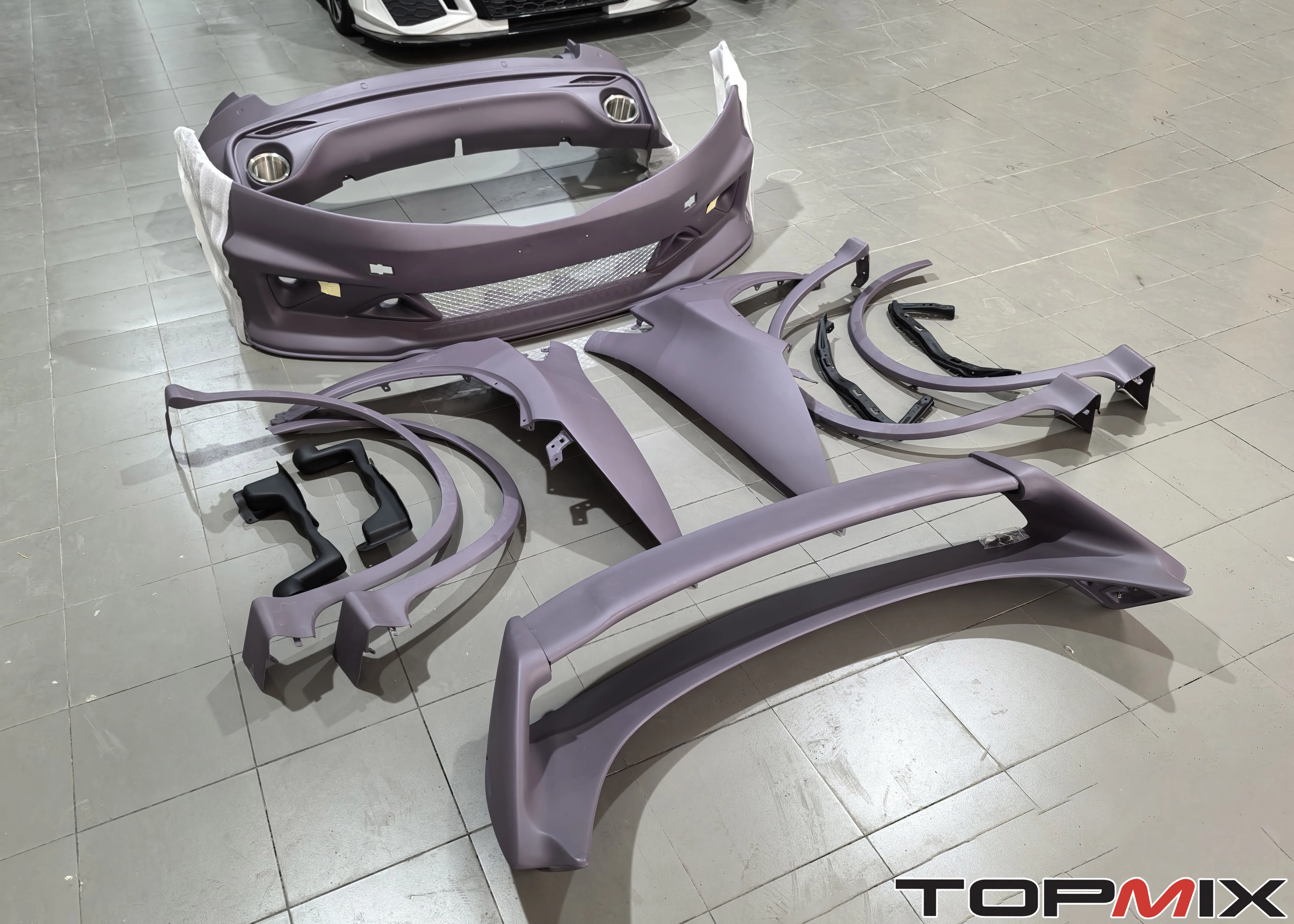 MG style Fiber glass body kit fit for Honda 08-11 Civic type-R FN2