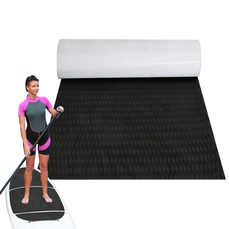 Skimboard Traction Pads EVA Foam Non-Slip Boat Flooring Boat Mat With Adhesive Backing Marine Self-Adhesive Decking Kayak