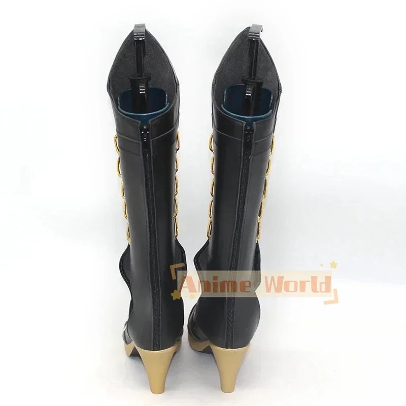 Gioco Nu Carnival Edmond Scarpe Cosplay Tacco alto Scarpe in pelle PU Stivali di carnevale di Halloween Cosplay Prop Realizzato su misura