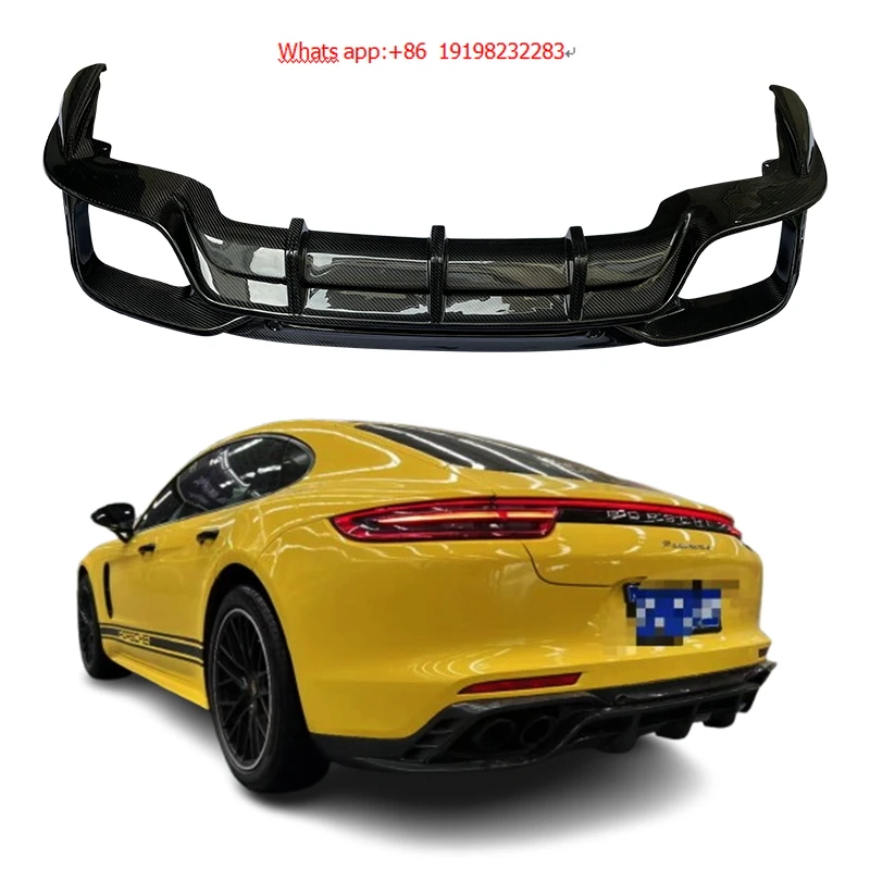 

2017-2023 for Porsche Rear Lip Carbon Fiber Bumper Front Upgrade with New Condition and Fog Light Cut-Outs Model 971