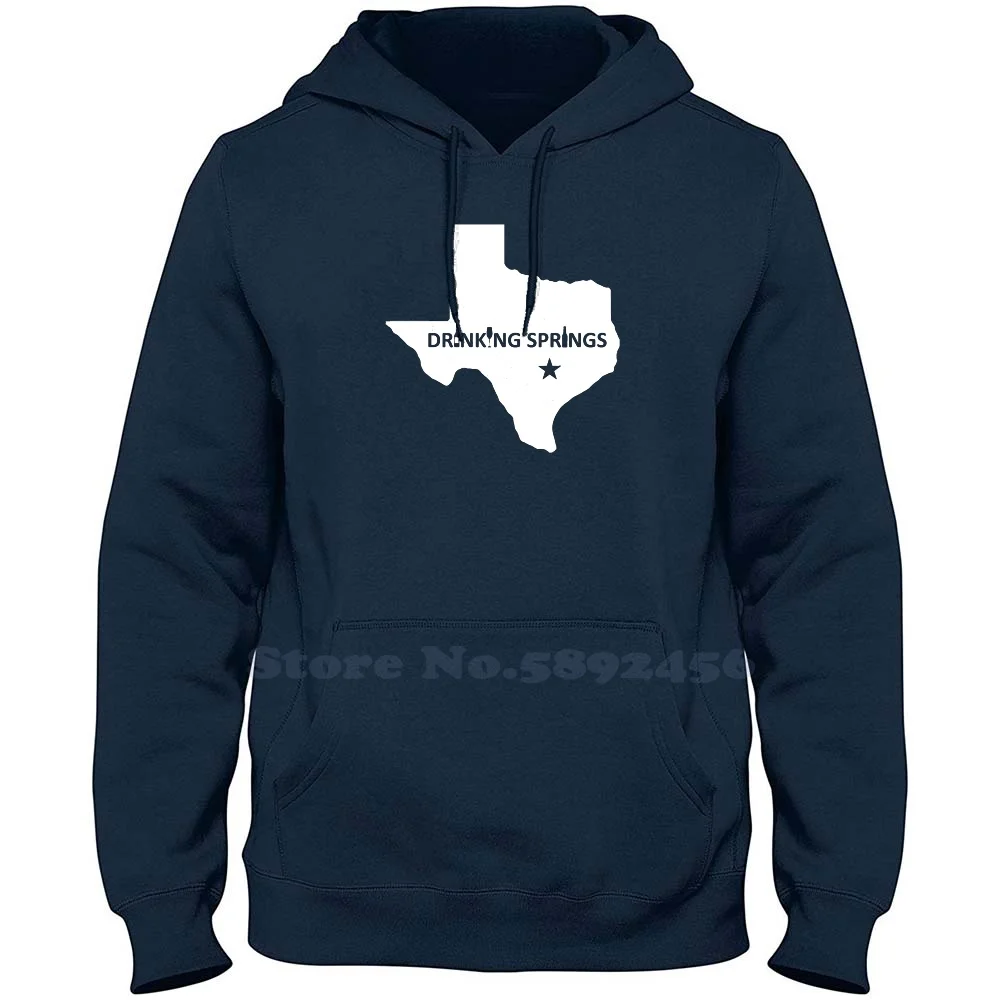 Drinking Springs Texas Fashion 100% cotton Hoodies High-Quality Sweatshirt