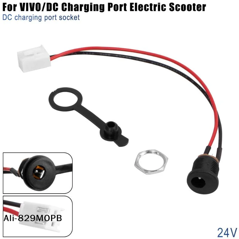 

【P】Charging Port Charger Round Hole Socket For Universal Electric Scooter Durable Charger Round Hole Socket