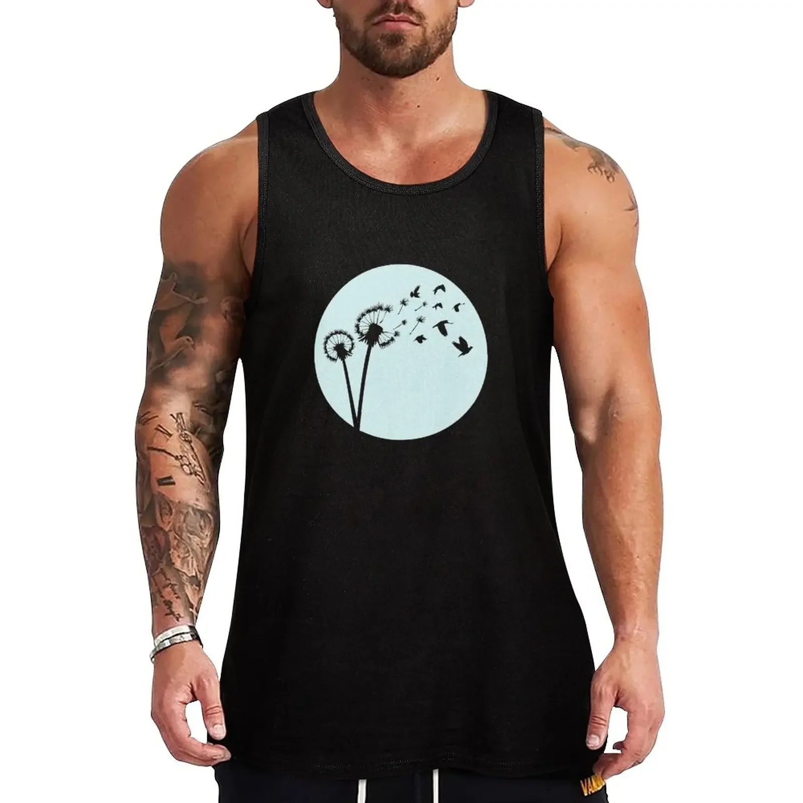 New Dandelion Bird Flight Tank Top men clothings Gym clothes