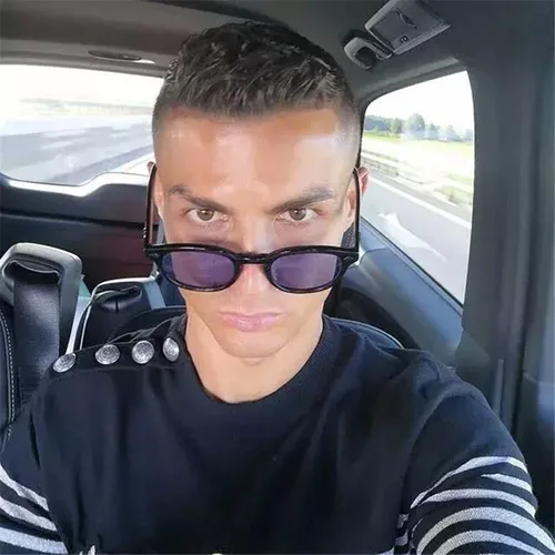 Imagen 2 del producto Gafas redondas con tachuelas a la moda para hombre, gafas De Sol estilo Johnny Depp, lentes tintados transparentes, diseño De marca, gafas De Sol para fiesta y espectáculo