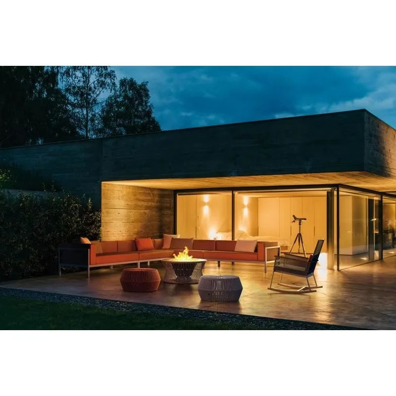 Outdoor Garden Chair Rope Aluminum Chair Terrace Balcony Rocking Chair