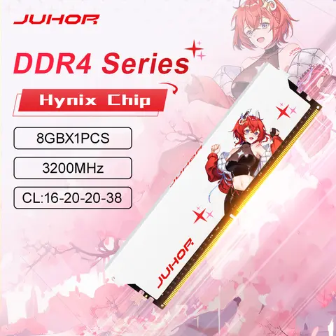 Memória Desktop de Alto Desempenho JUHOR DDR4 8GB 3200MHz CL16