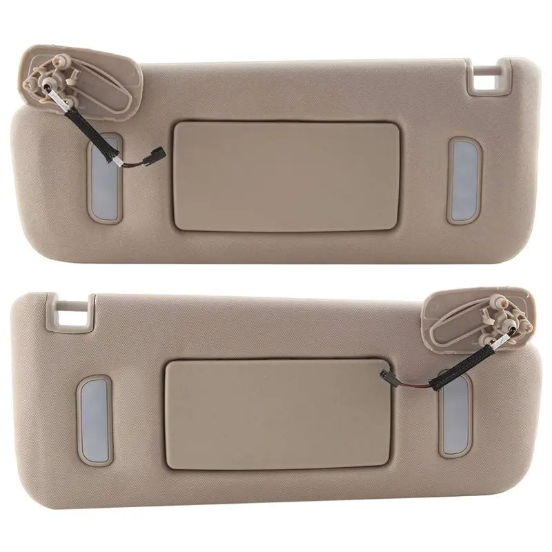 Car Left Driver & Right Passenger Sun Visor 22850306 22850310 For Cadillac Chevy Gmc 2007-2014 Sun Visor