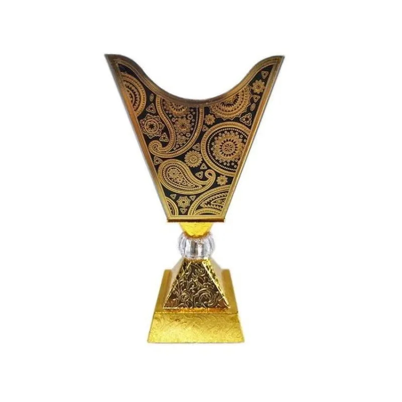 Arabic Incense Burner Fragrance Diffuser Aromatherapy Golden Incense Sticks Holder Living Room Encens Porta Incienso Home Decor