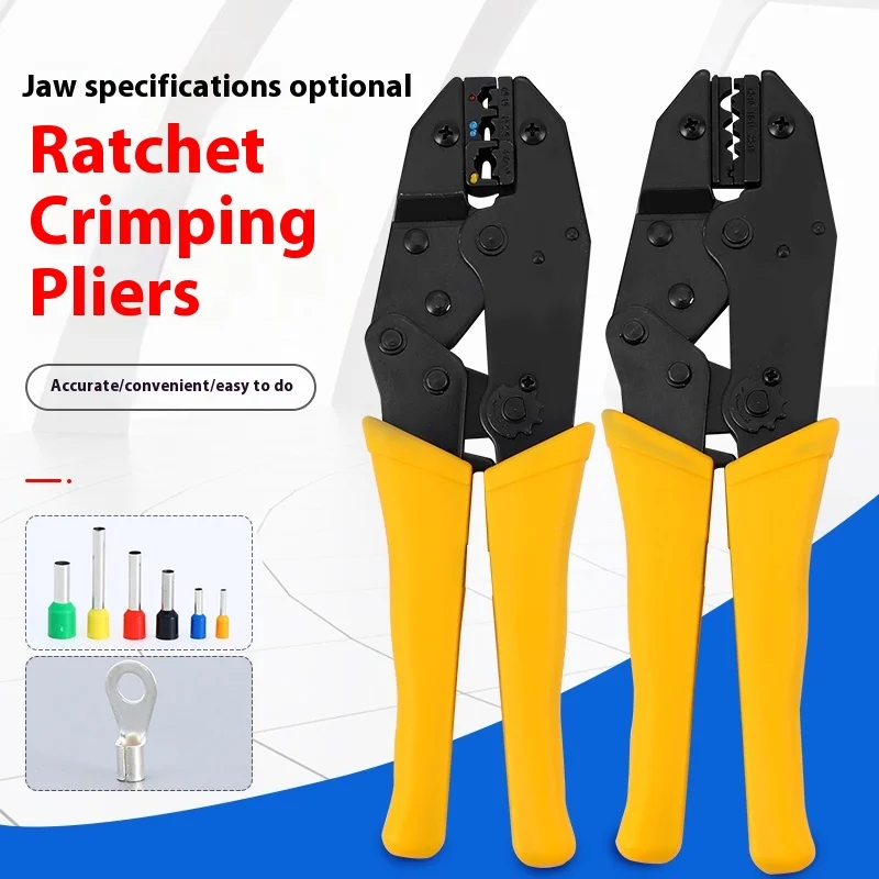 

Ratchet Crimping Pliers, Naked Terminal Crimpers, Spade Terminal Pliers, Pre-insulated Crimping Pliers, Electrical Tools
