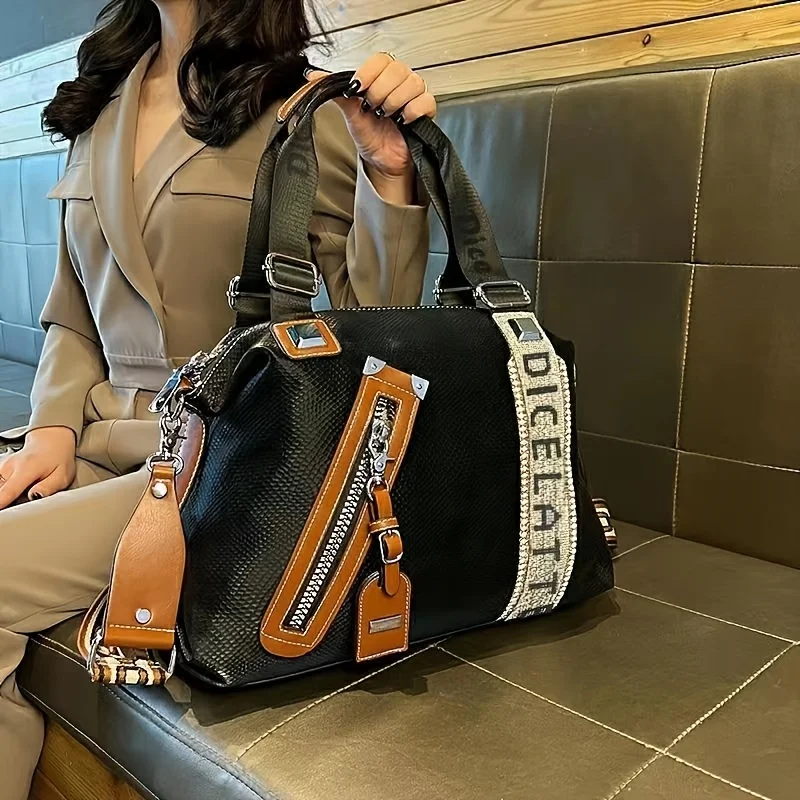 

Женская сумка-тоут, дорожная сумка, большая вместимость, можно носить через плечо или ручное.