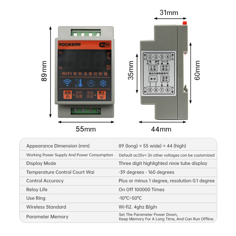 Imagem -02 - Wi-fi Inteligente Controlador de Temperatura Termostato Trv Digital Controle Remoto Caldeira de Aquecimento Temporizador de Refrigeração Interruptor por Tuya Smart Life