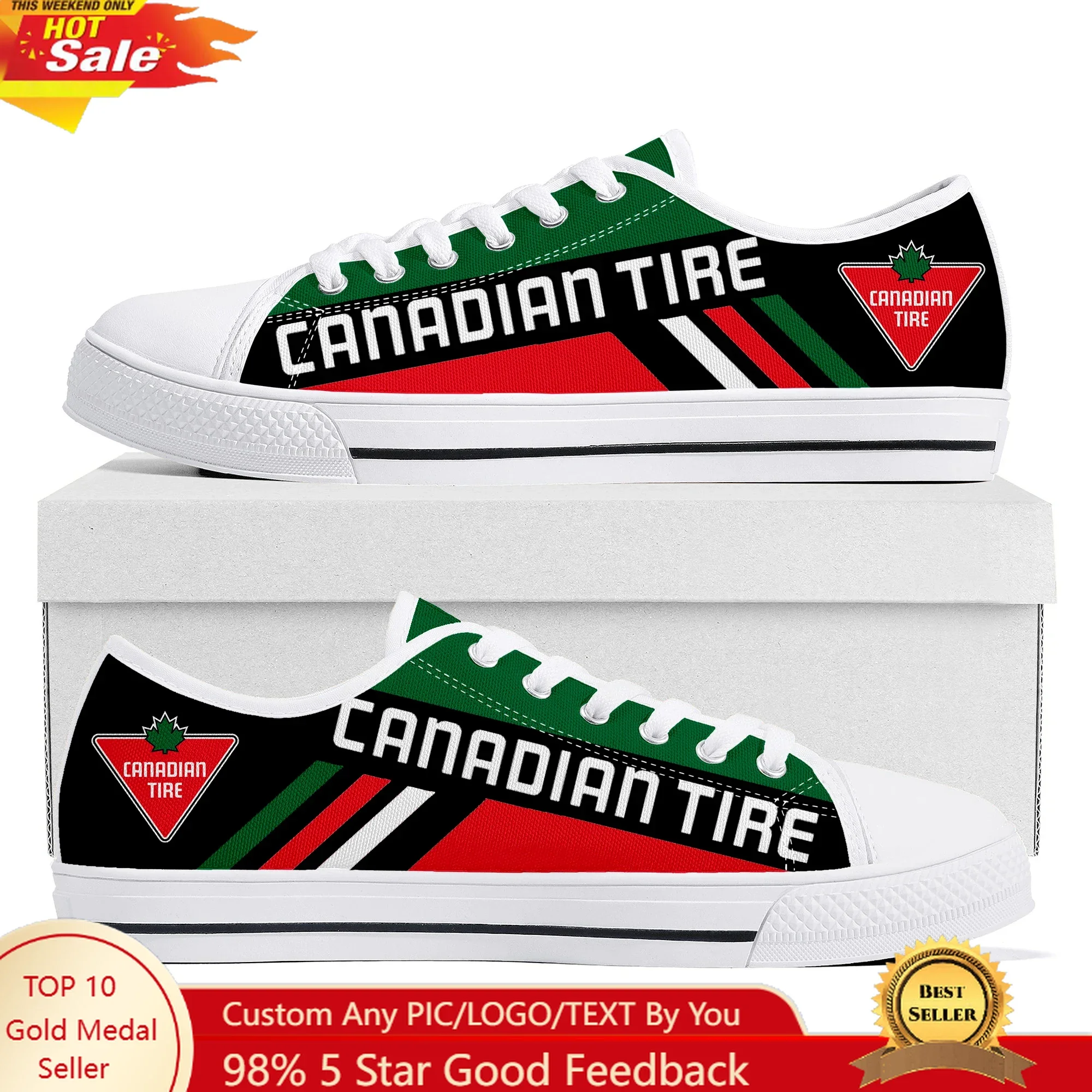 

Canadian Tire Logo Low Top High Quality Sneakers Mens Womens Teenager Tailor-made Shoe Canvas Sneaker Casual Couple Shoes