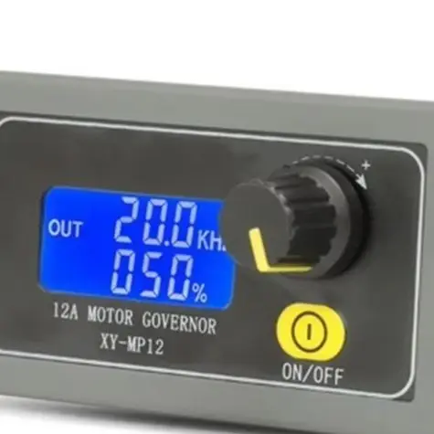 DC 6-30V 12A DC Motor Controller LCD Display 0.1% Duty Cycle Soft Start Stop Motor LED Dimmer 360W Regulator