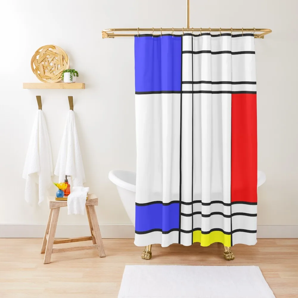 

Pure geometric composition Shower Curtain Bathtub Elegant Bathroom Anime Shower Curtain