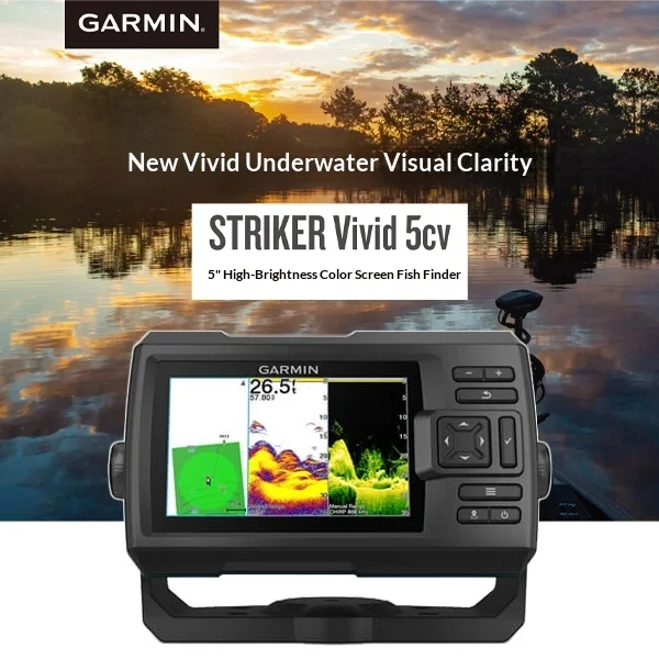 Garmin 5CV GPS Navigator Outdoor 5-Inch High-Brightness Display STRIKER Vivid 5cv Other Marine Supplies