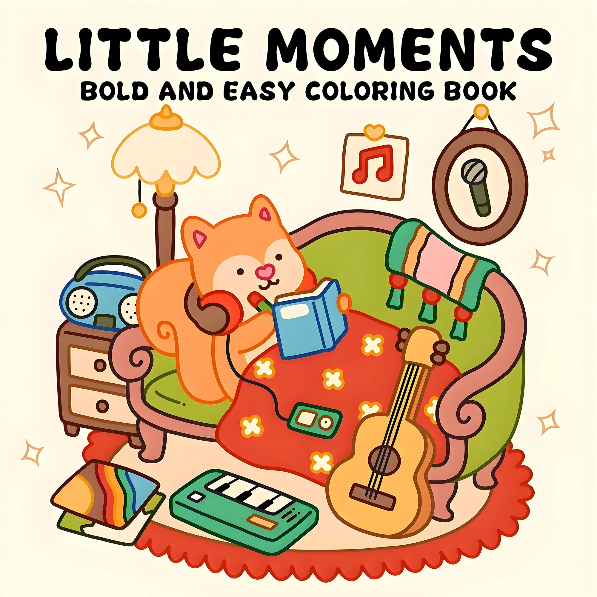 Healing Picture Book - Animal Life Coloring Book | 24 Page Relaxing And Healing Coloring Book, Enjoy Beautiful Moments