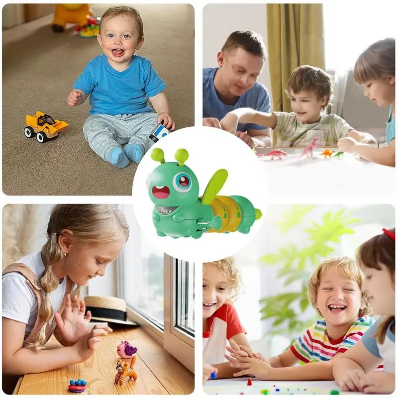 Caterpillar Crawling Toy Preschool Toddler Activities Toy Wind Up Mechanism For Preschool Toddler Activities Funny Cute