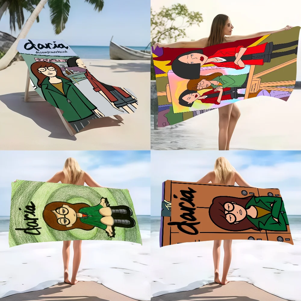 

MOVIE D-Daria Is it C-College Y-Yet Towel Absorbent microfiber beach towel，quick drying, for swimming, camping, yoga and outdoor