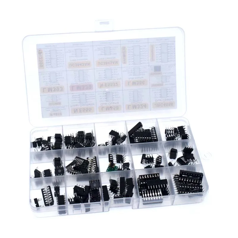 XL IC رقاقة تشكيلة 150 قطعة مذبذب PC817 NE555 LM358 LM324 LM393 TDA2030 NE5532 IC رقاقة فرز مضخم التشغيل