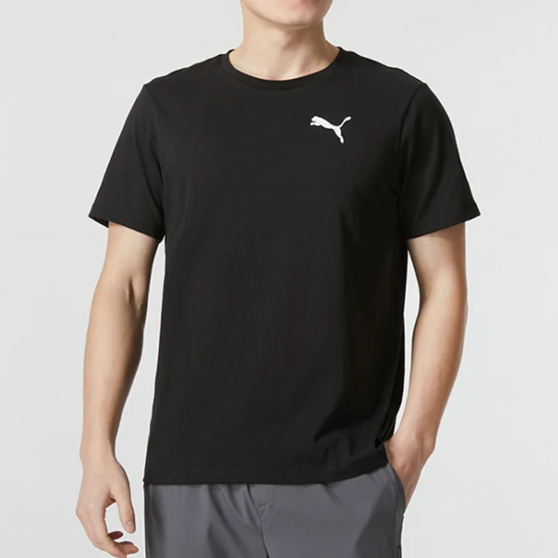 Puma Men's Fitness Training Soft Comfortable Loose Top Breathable Round Neck Sports Short Sleeve T Shirt 685644-01