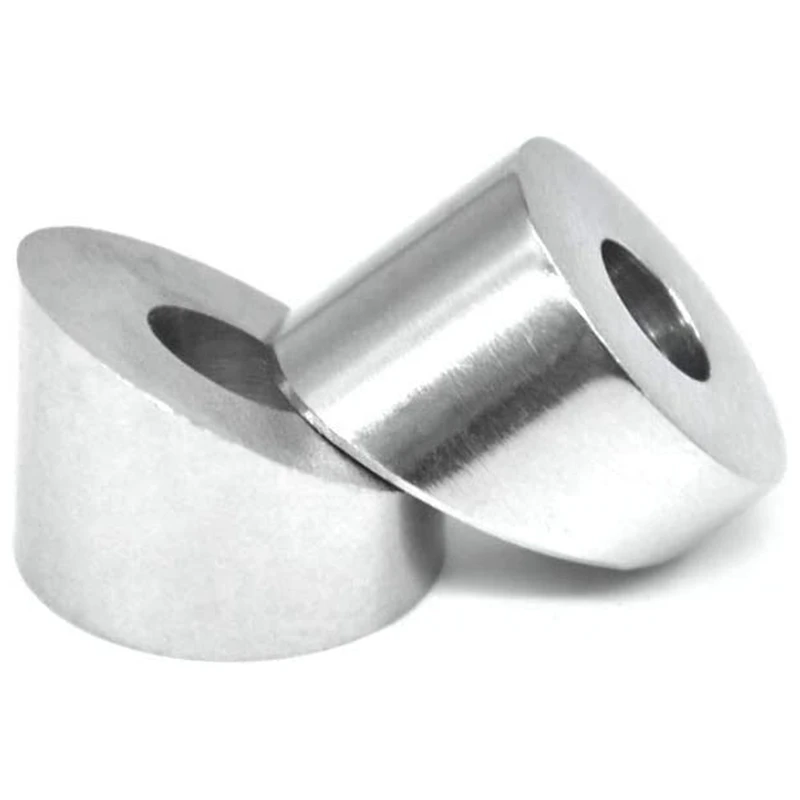 AA05 20 Pairs 1/8 Inch Cable Railing Kits 30 Degree Beveled Washer Threaded Stud Tension End Fitting Terminal For Decking