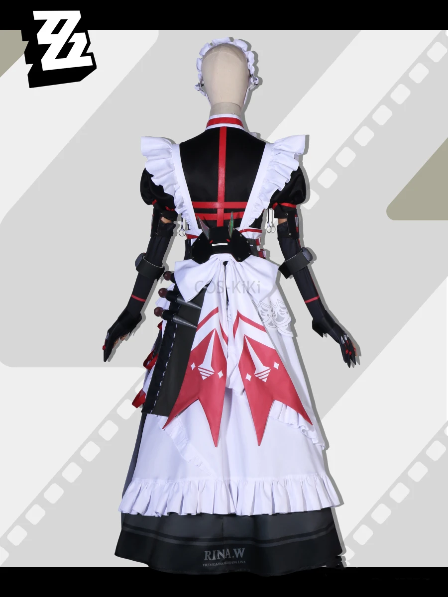 COS-KiKi Zenless Zone Zero Alexandrina seyane Victoria householes Maid Dress Game Suit Lovely Cosplay Costume Halloween